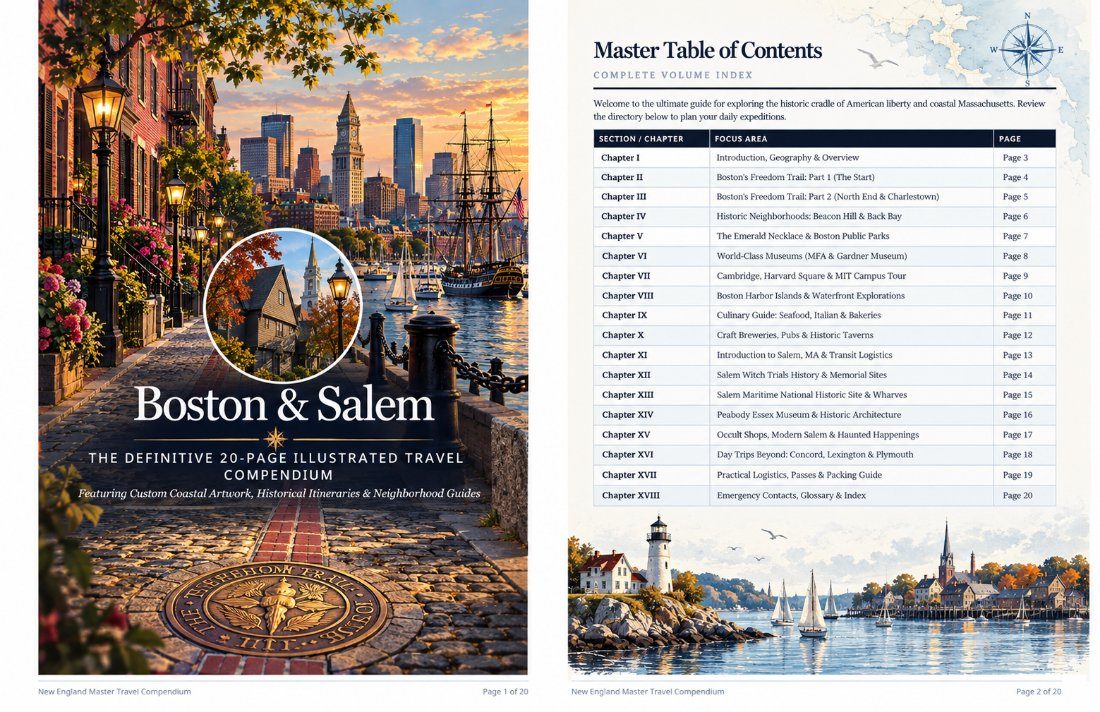 Cover of Boston and Salem Travel Companion