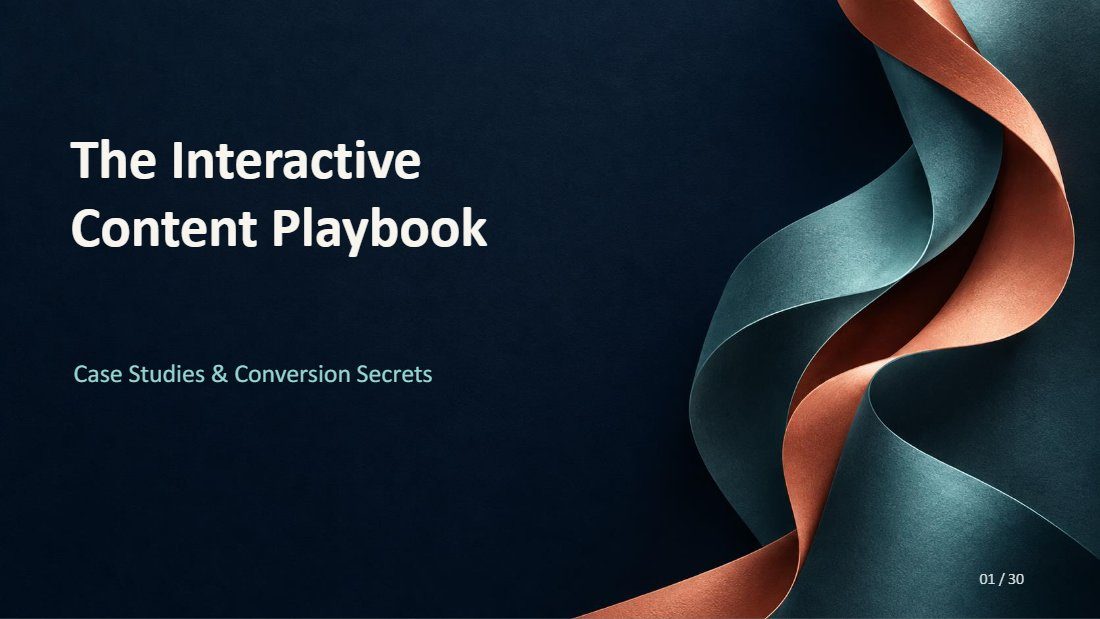 Cover of Interactive Content Playbook