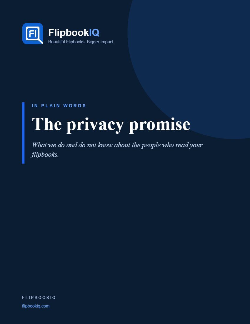 Cover of The privacy promise