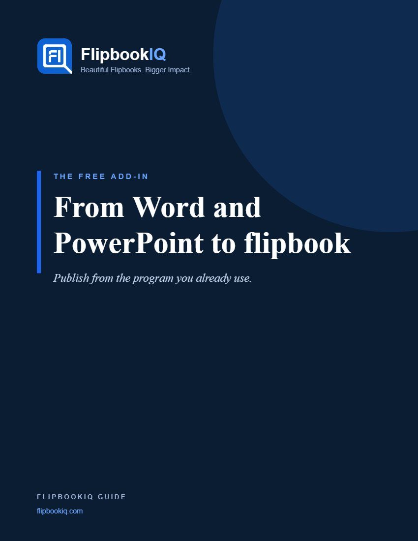 Cover of Word and PowerPoint to flipbook: a short guide
